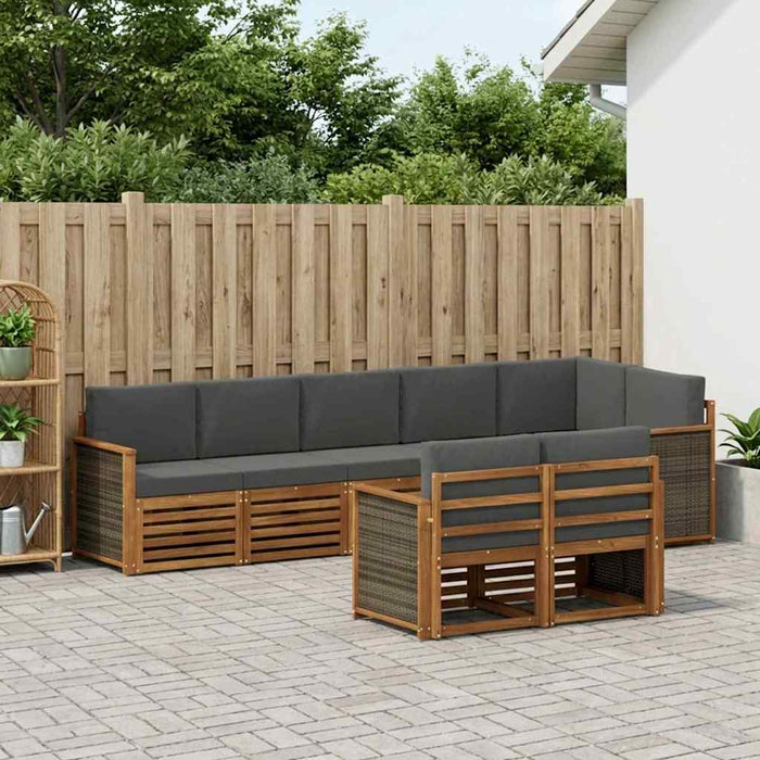 Seturi de canapele Lemn Solid de Acacia WALTI
