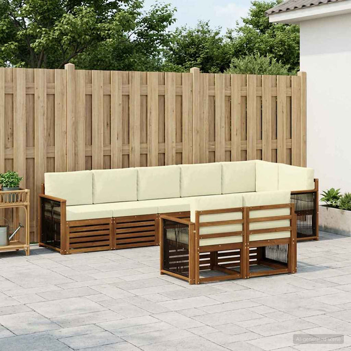 Seturi de canapele Lemn Solid de Acacia WALTI