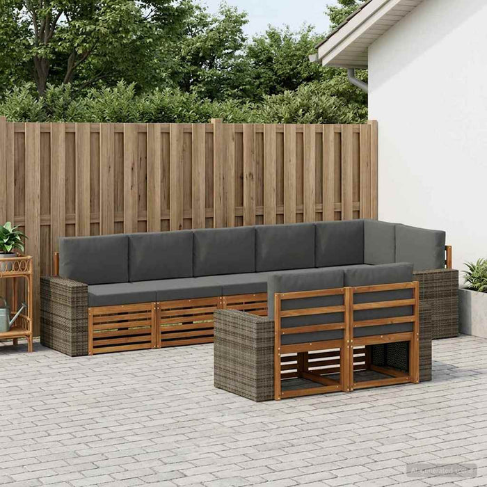 Seturi de canapele Lemn Solid de Acacia WALTI
