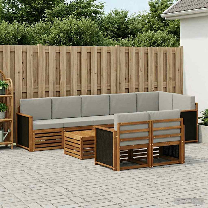 Seturi de canapele Lemn Solid de Acacia WALTI