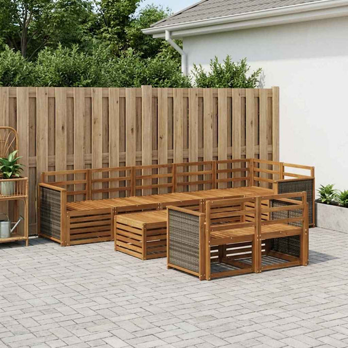 Seturi de canapele Lemn Solid de Acacia WALTI