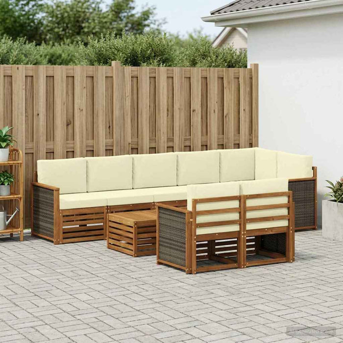 Seturi de canapele Lemn Solid de Acacia WALTI