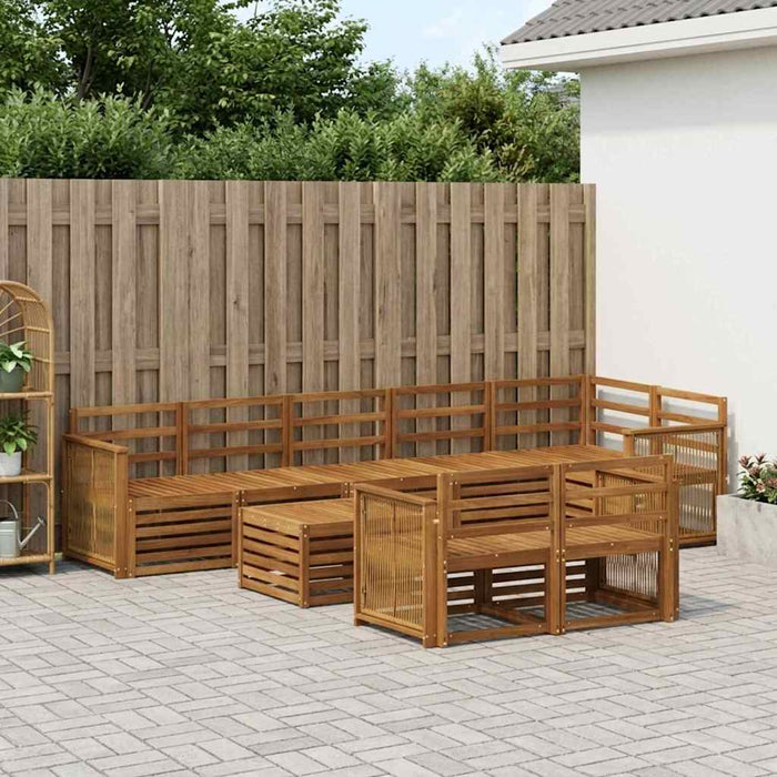 Seturi de canapele Lemn Solid de Acacia WALTI