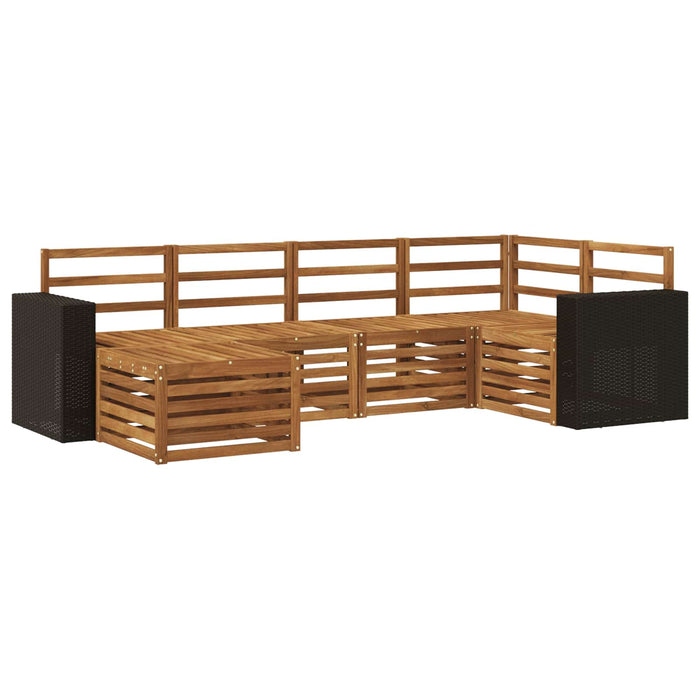 Set canapea sectională 6 pcs natural WALTI