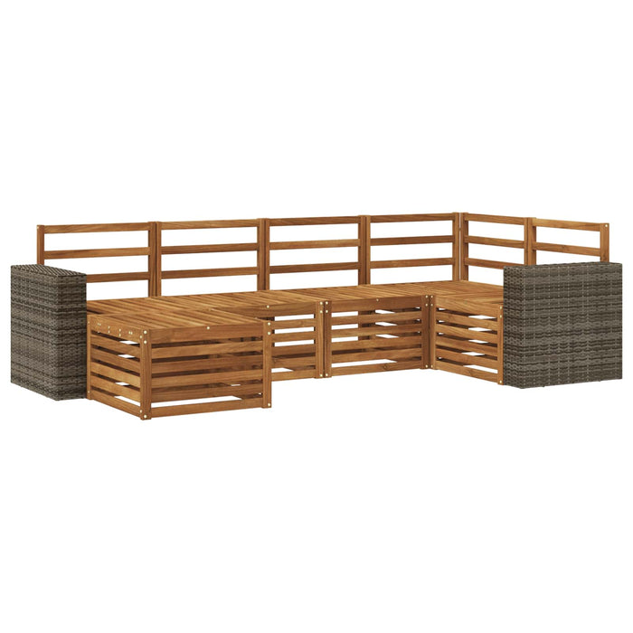 Set canapea sectională 6 pcs natural WALTI