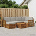 Set canapea sectională cu pernă 6 pcs Natural și gri deschis - WALTI WALTI