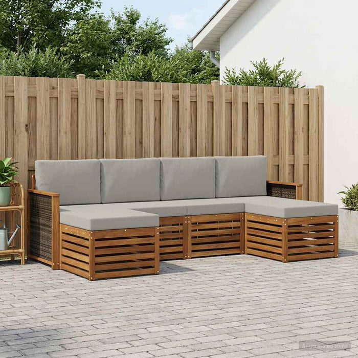 Seturi de canapele Lemn Solid de Acacia WALTI