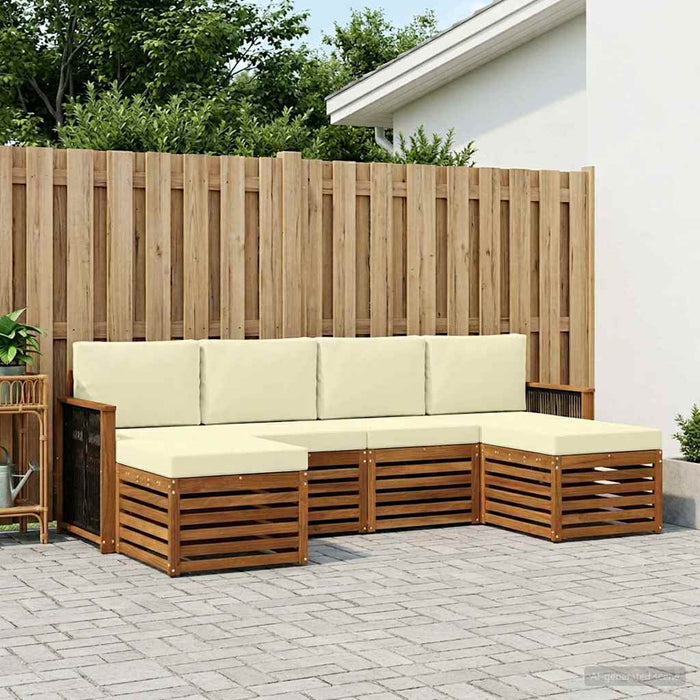 Seturi de canapele Lemn Solid de Acacia WALTI
