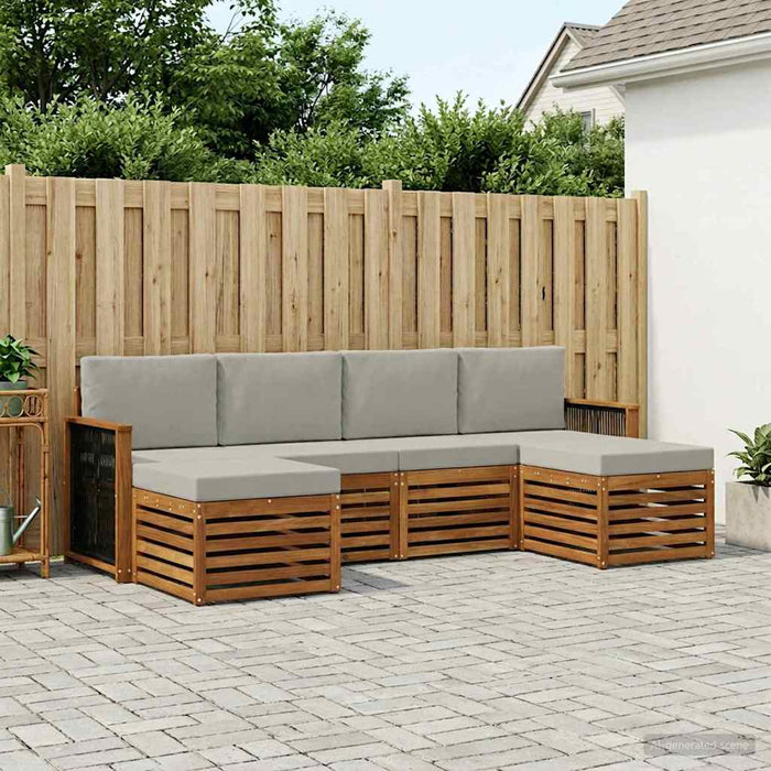 Seturi de canapele Lemn Solid de Acacia WALTI