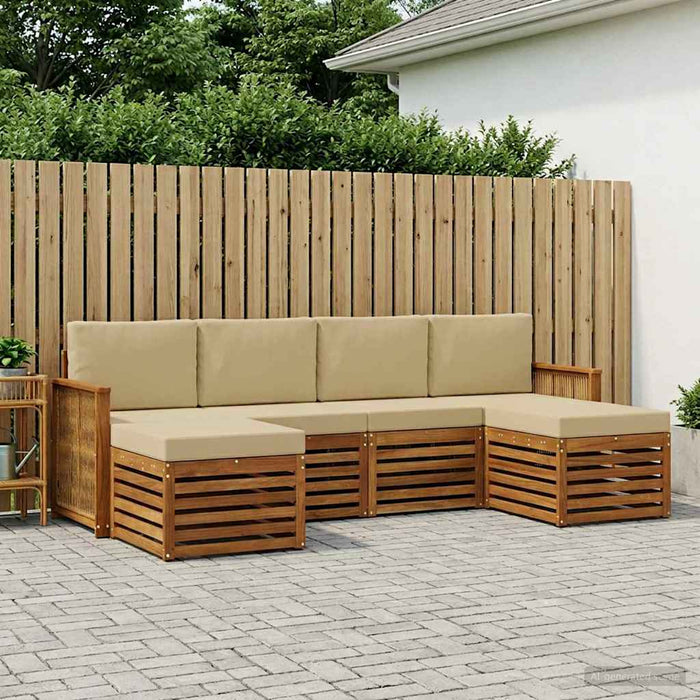 Seturi de canapele Lemn Solid de Acacia WALTI