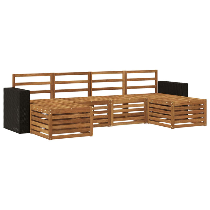 Seturi de canapele 6 pcs natural Lemn Solid de Acacia WALTI