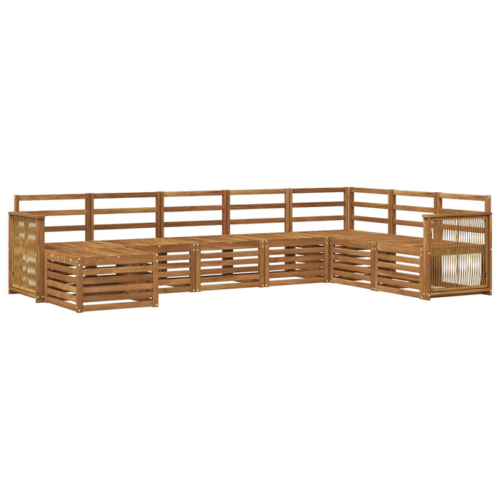 Set de canapele de exterior 6 pcs natural Lemn Solid de Acacia WALTI