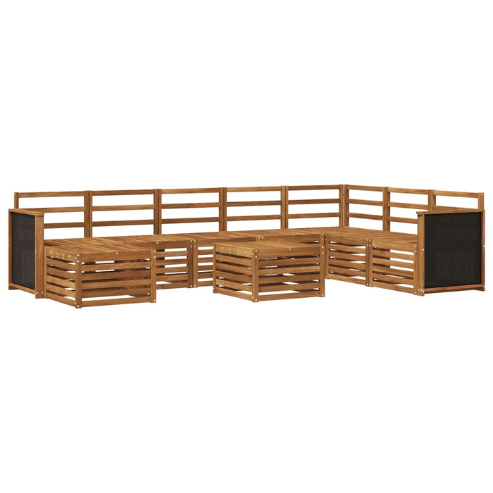 Set de canapele de exterior 7 pcs natural Lemn Solid de Acacia WALTI
