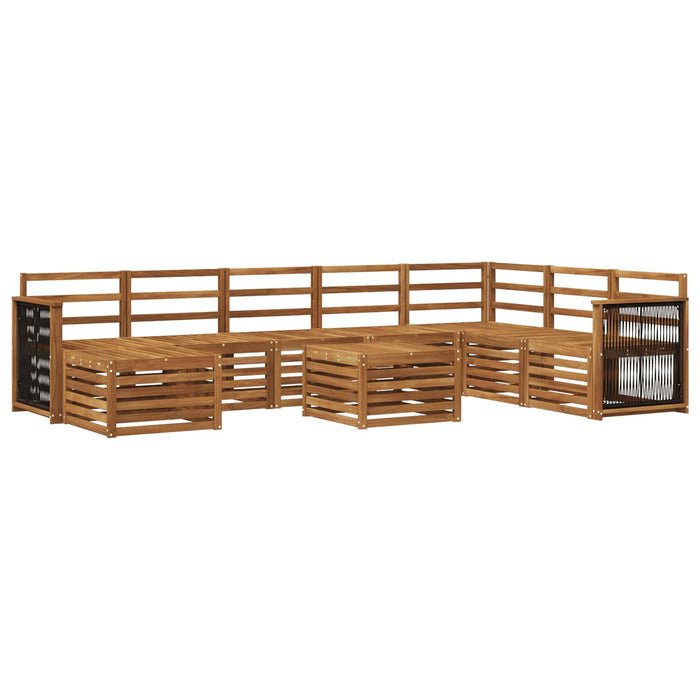 Set de canapele de exterior 7 pcs natural Lemn Solid de Acacia WALTI