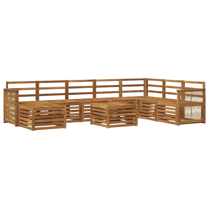 Set de canapele de exterior 7 pcs natural Lemn Solid de Acacia WALTI