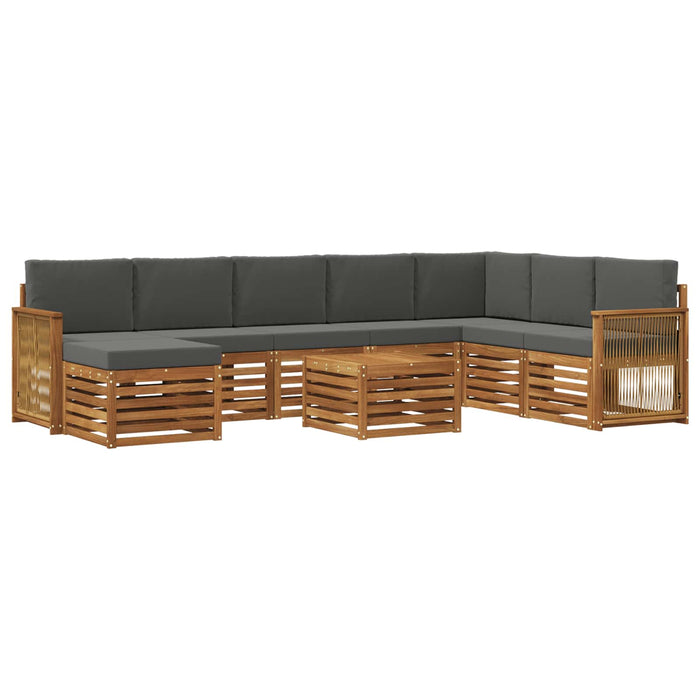 Set de canapele de exterior cu pernă 7 pcs Natural și Antracit WALTI