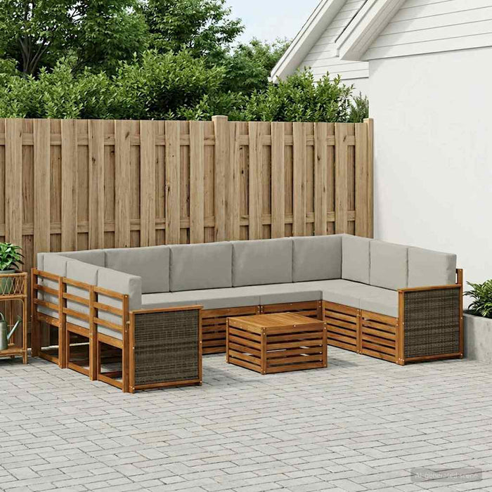 Seturi de canapele Lemn Solid de Acacia WALTI