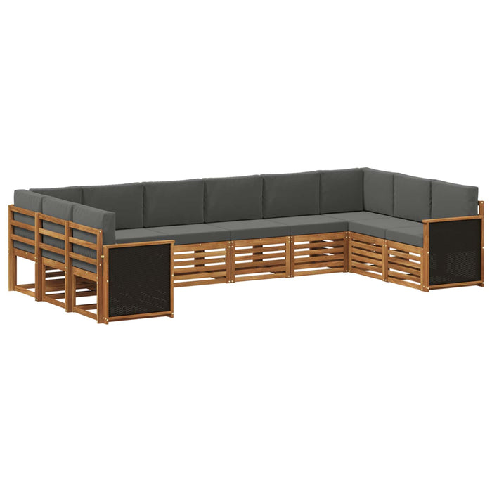 Set canapea sectională cu pernă 7 pcs Natural și Antracit WALTI