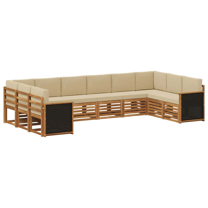 Set canapea sectională cu pernă 7 pcs natural WALTI