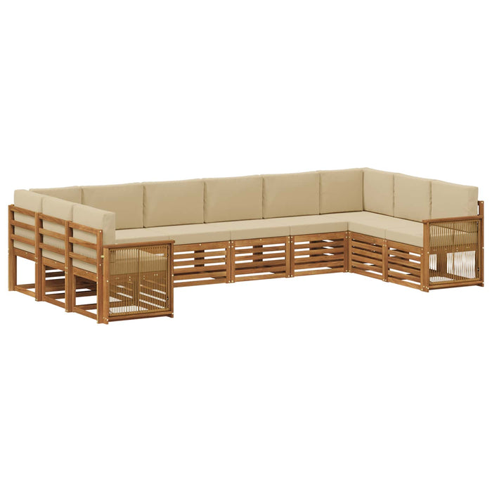 Set canapea sectională cu pernă 7 pcs natural WALTI