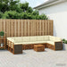 Set de canapele de exterior cu pernă 8 pcs Natural și Crem - WALTI WALTI