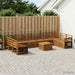 Set de canapele de exterior 8 pcs natural Lemn Solid de Acacia - WALTI WALTI