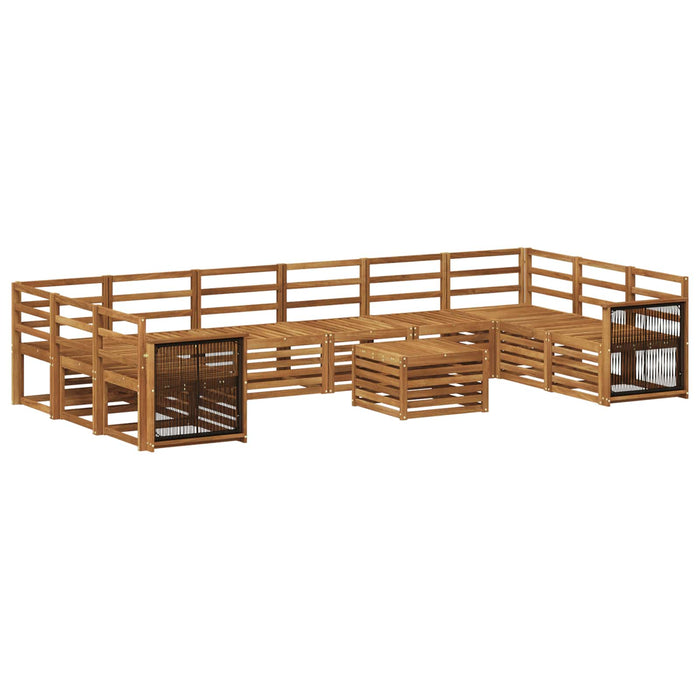 Set de canapele de exterior 8 pcs natural Lemn Solid de Acacia - WALTI WALTI