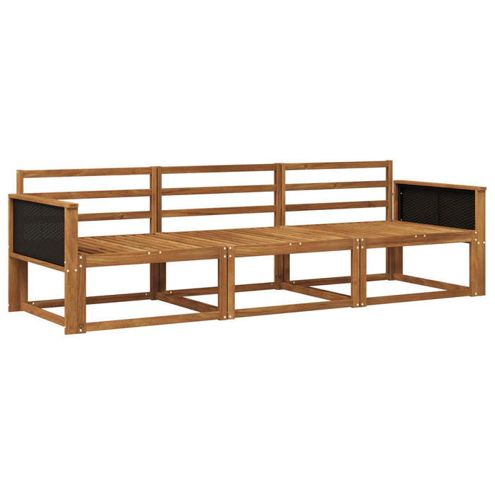 Set de canapele de exterior 3 pcs natural Lemn Solid de Acacia WALTI