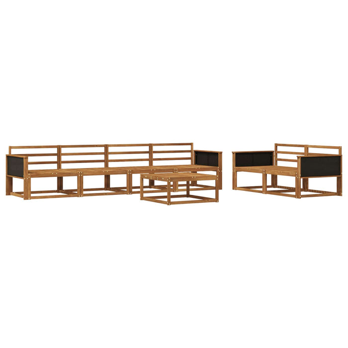 Set de canapele de exterior 7 pcs natural Lemn Solid de Acacia WALTI