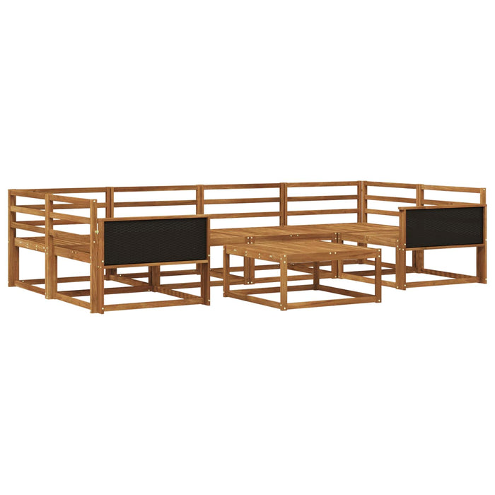 Set de canapele de exterior 7 pcs natural Lemn Solid de Acacia WALTI