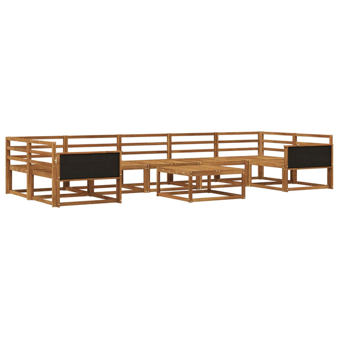 Set de canapele de exterior 8 pcs natural Lemn Solid de Acacia WALTI