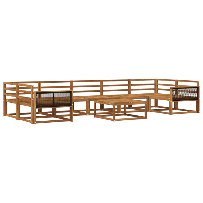 Set de canapele de exterior 8 pcs natural Lemn Solid de Acacia WALTI