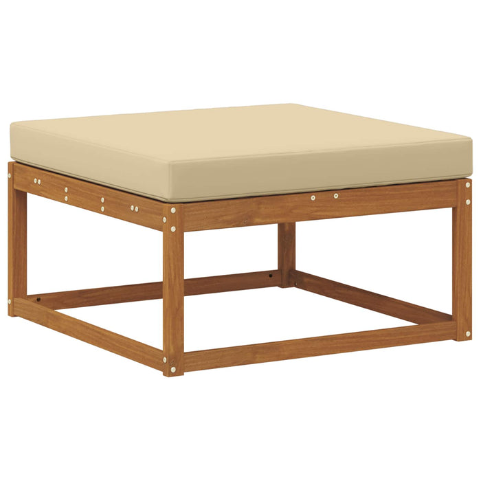Set de canapele de exterior cu pernă 5 pcs Natural și Bej WALTI