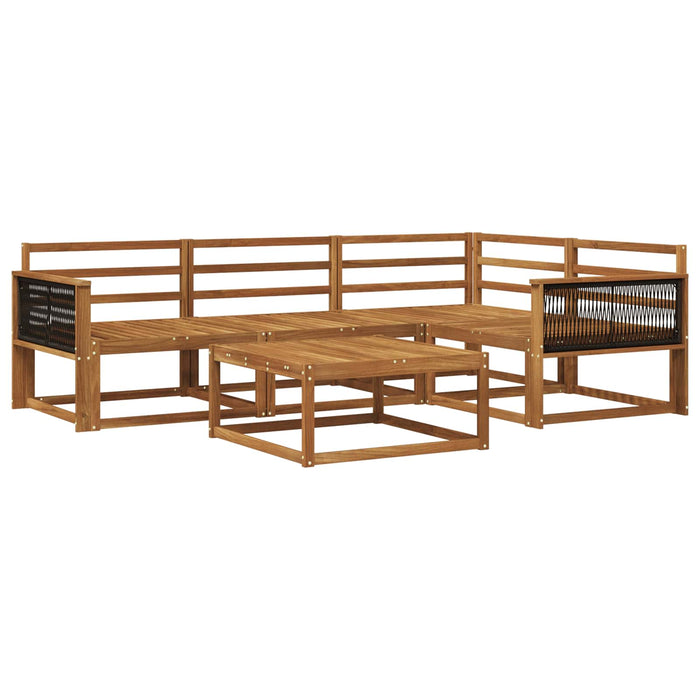 Set de canapele de exterior 5 pcs natural Lemn Solid de Acacia WALTI