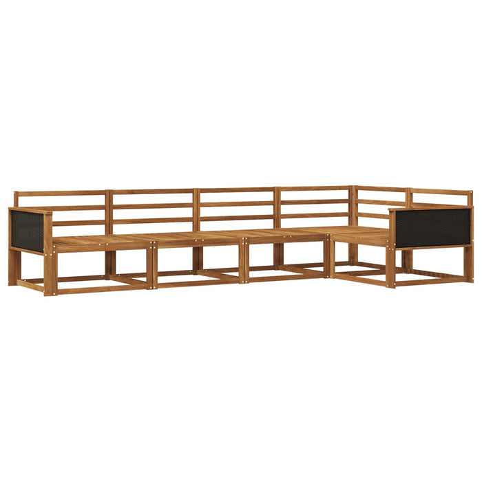 Set de canapele de exterior 5 pcs natural Lemn Solid de Acacia WALTI