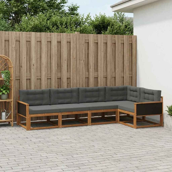 Set de canapele de exterior 5 pcs Natural și Antracit WALTI