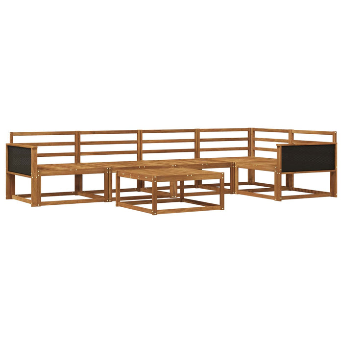 Set de canapele de exterior 6 pcs natural Lemn Solid de Acacia WALTI