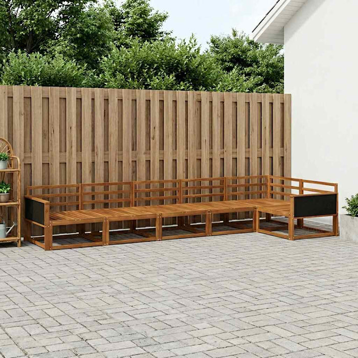 Set de canapele de exterior 6 pcs natural Lemn Solid de Acacia WALTI