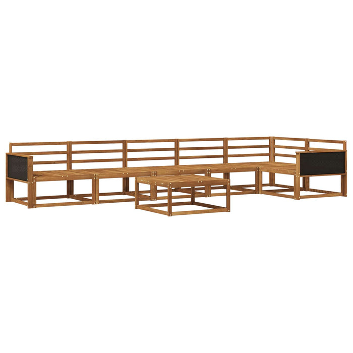 Set de canapele de exterior 7 pcs natural Lemn Solid de Acacia WALTI