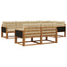 Set de canapele de exterior cu pernă 7 pcs Natural și Bej - WALTI WALTI