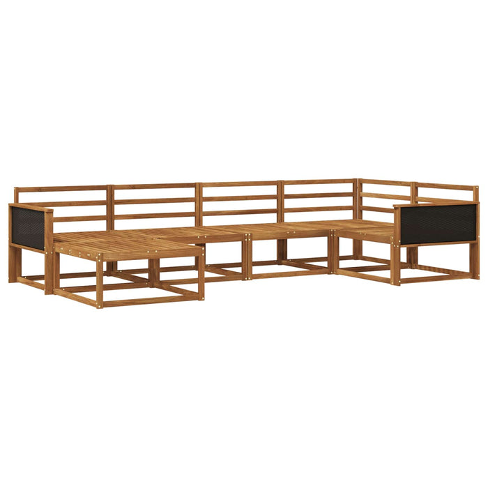 Set de canapele de exterior 6 pcs natural Lemn Solid de Acacia WALTI