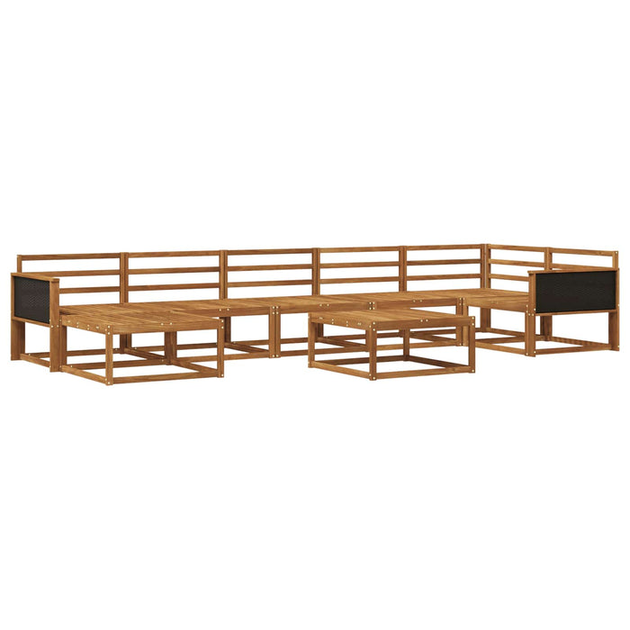 Set de canapele de exterior 8 pcs natural Lemn Solid de Acacia WALTI