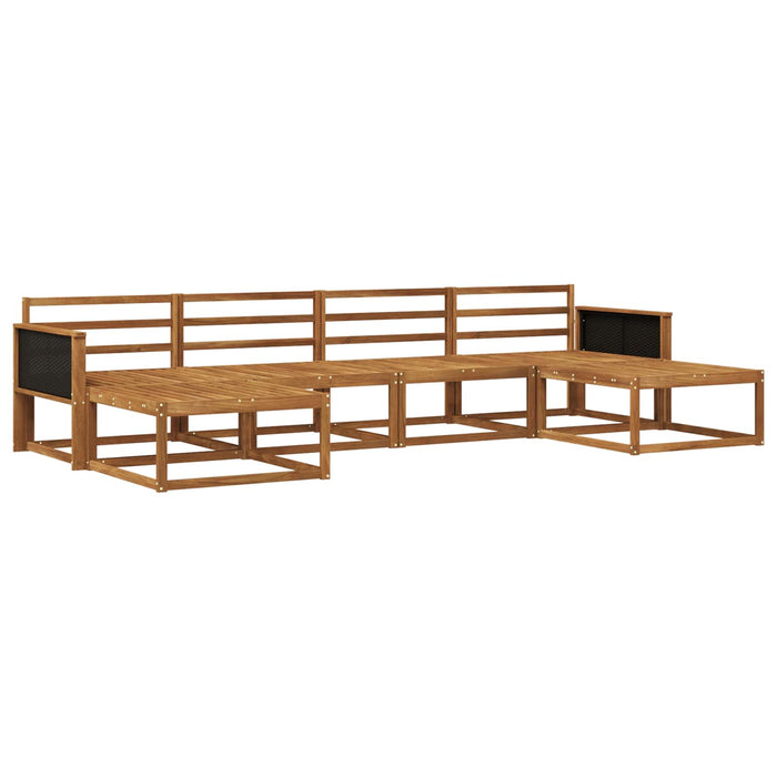 Set de canapele de exterior 6 pcs natural Lemn Solid de Acacia WALTI