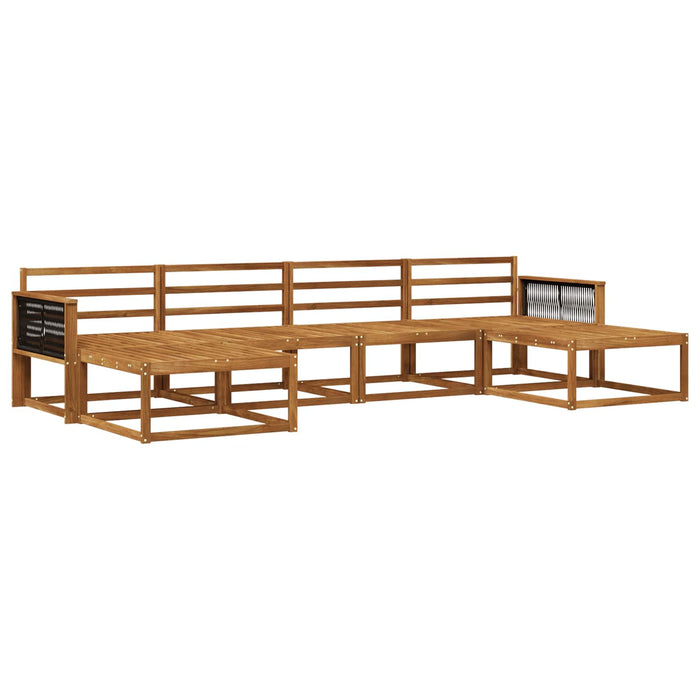 Set de canapele de exterior 6 pcs natural Lemn Solid de Acacia WALTI