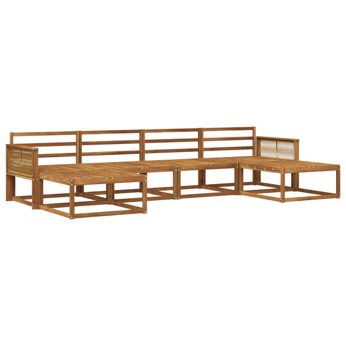Set de canapele de exterior 6 pcs natural Lemn Solid de Acacia WALTI