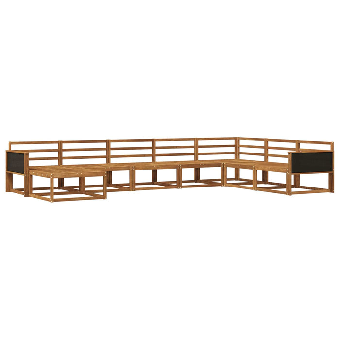 Set de canapele de exterior 8 pcs natural Lemn Solid de Acacia WALTI