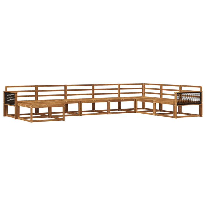 Set de canapele de exterior 8 pcs natural Lemn Solid de Acacia WALTI