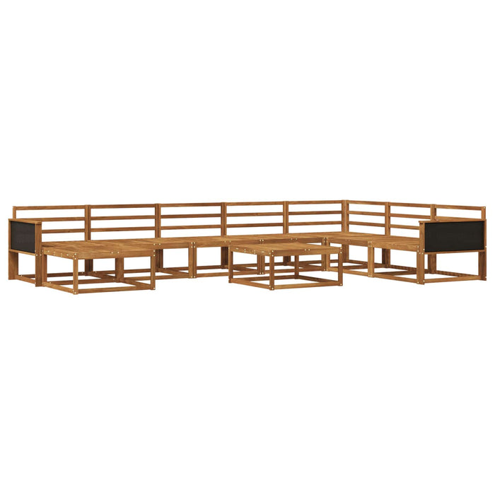 Set de canapele de exterior 9 pcs natural Lemn Solid de Acacia WALTI