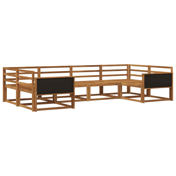 Set de canapele de exterior 6 pcs natural Lemn Solid de Acacia WALTI