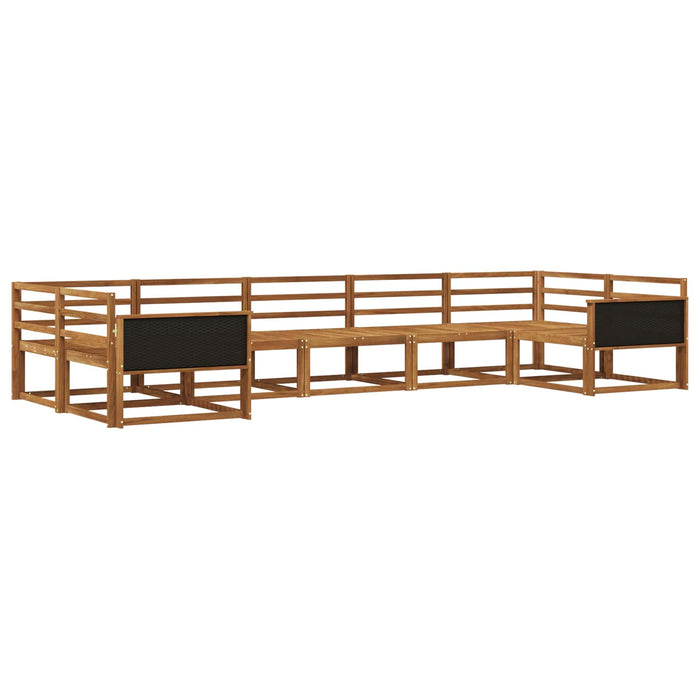 Set de canapele de exterior 7 pcs natural Lemn Solid de Acacia WALTI